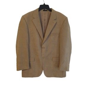 Andrew Fezza men's tan 44L blazer